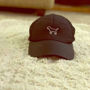PINK Victoria Secret Black Baseball/trucker Hat